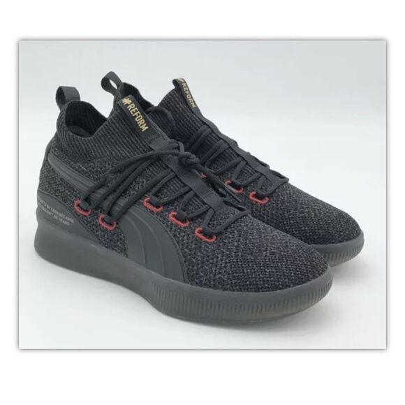 Puma‎ Clyde Court Disrupt Reform Meek Mill Red Black Mens 192892-01 New - Picture 1 of 8